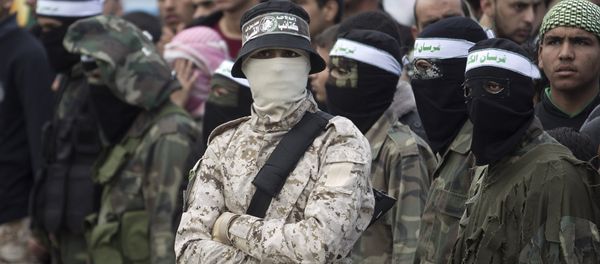 Los miembros de las Brigadas al Qasam Los miembros de las Brigadas al Qasam - Sputnik Mundo