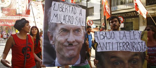 Manifestación de apoyo a Milagro Sala - Sputnik Mundo