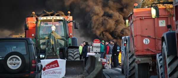 La protesta de los agricultores franceses - Sputnik Mundo