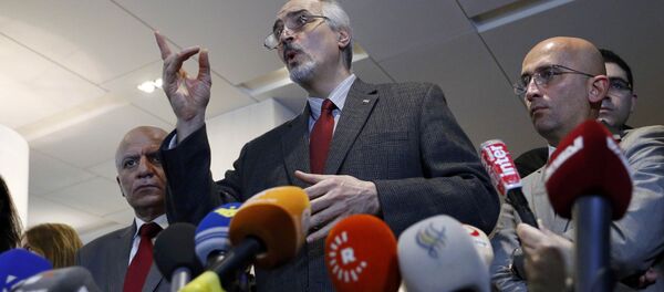 El jefe de la delegación de Damasco en las consultas sobre Siria en Astaná, Bashar Jaafari El jefe de la delegación de Damasco en las consultas sobre Siria en Astaná, Bashar Jaafari - Sputnik Mundo