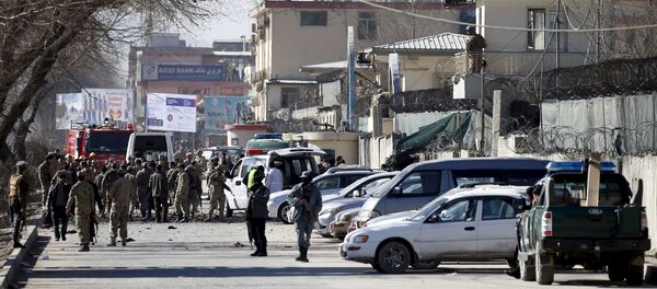 Lugar del ataque suicida en Kabul Lugar del ataque suicida en Kabul - Sputnik Mundo