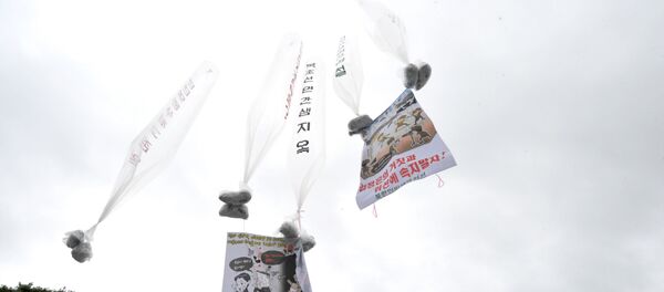 Globos como un medio de propaganda usado por dos Coreas Globos como un medio de propaganda usado por dos Coreas - Sputnik Mundo