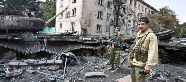 Las calles de Tsjinval tras operación militar (archivo) - Sputnik Mundo