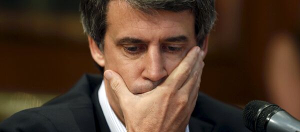 Alfonso Prat-Gay, exministro de Hacienda argentino durante una rueda de prensa en Buenos Aires, Argentina - Sputnik Mundo