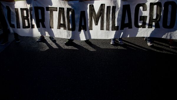 Protesta por el arresto de Milagro Sala - Sputnik Mundo