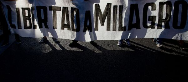 Protesta por el arresto de Milagro Sala - Sputnik Mundo
