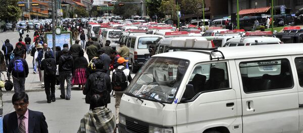 Transporte público, Bolivia (Archivo) Transporte público, Bolivia (Archivo) - Sputnik Mundo