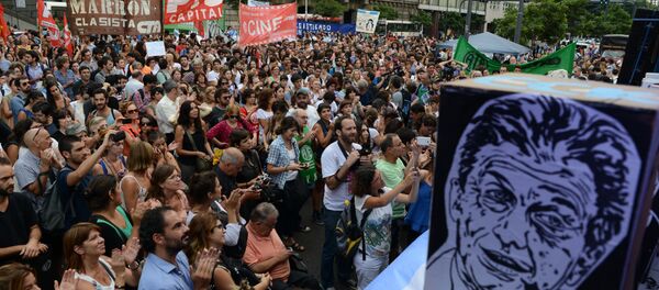 Huelga contra despidos de los empleados de la administración pública del 29 de enero de 2016 - Sputnik Mundo