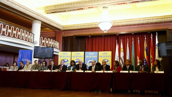 Ministros de salud de América Latina en una reunión sobre el virus zika Ministros de salud de América Latina en una reunión sobre el virus zika - Sputnik Mundo