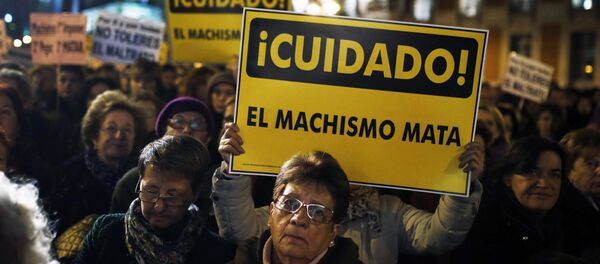 Una protesta contra el machismo en Madrid (archivo) - Sputnik Mundo