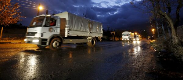 Un convoy humanitario en Siria - Sputnik Mundo