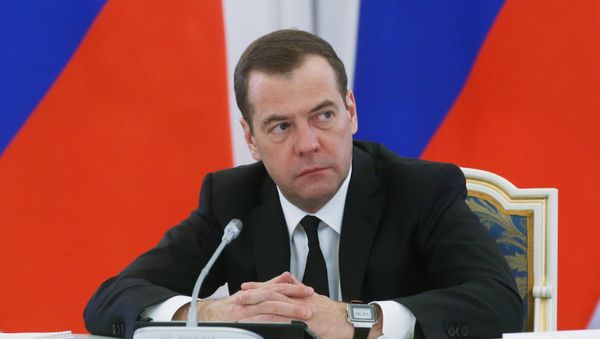 El primer ministro ruso, Dmitri Medvédev El primer ministro ruso, Dmitri Medvédev - Sputnik Mundo