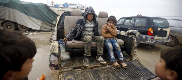 Niños refugiados sirios - Sputnik Mundo