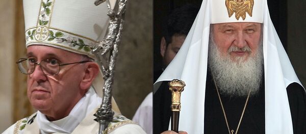 Papa Francisco y el patriarca ruso Kiril - Sputnik Mundo
