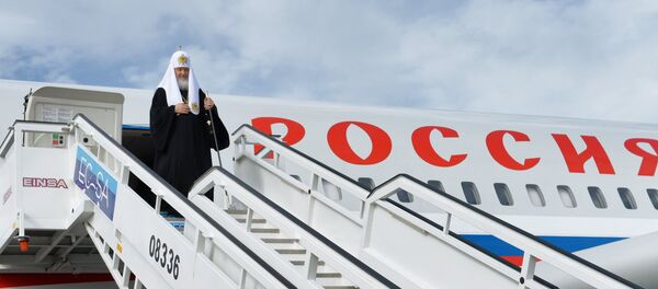 Patriarca Kiril en el aeropuerto de La Habana - Sputnik Mundo