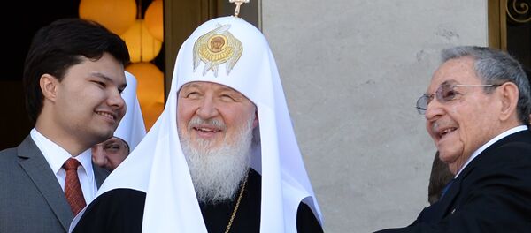 Patriarca Kiril y Raúl Castro en La Habana - Sputnik Mundo