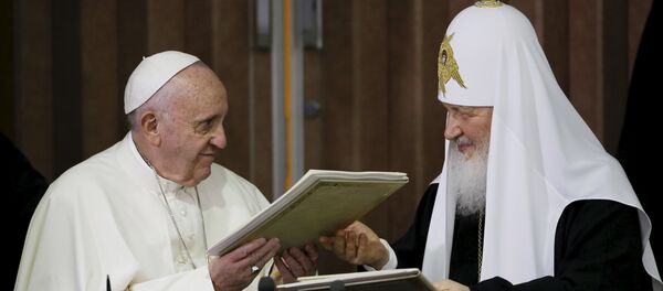 Papa Francisco y patriarca ruso Kiril - Sputnik Mundo