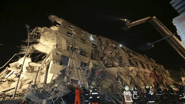 Consecuencias del terremoto en Taiwán - Sputnik Mundo