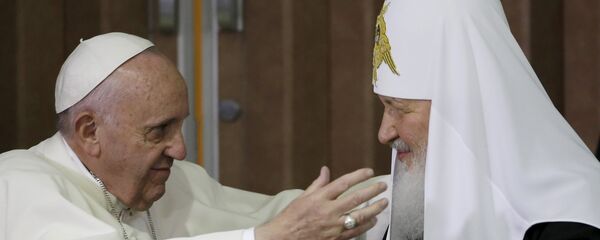 Papa Francisco y patriarca ruso Kiril - Sputnik Mundo