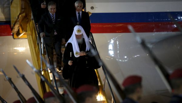 El patriarca Kiril arriba a Paraguay El patriarca Kiril arriba a Paraguay - Sputnik Mundo