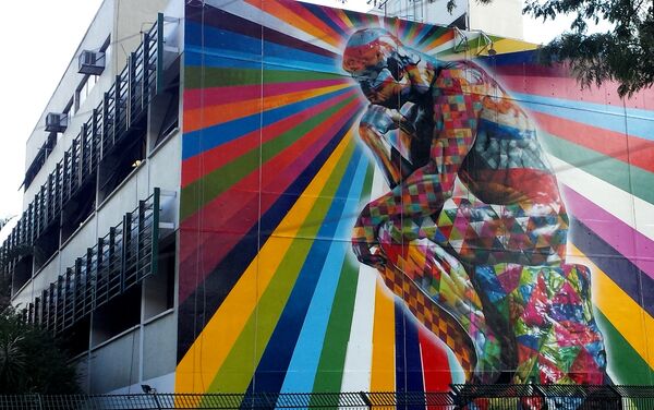 Mural Un pensador en Sao Paolo, Brasil - Sputnik Mundo