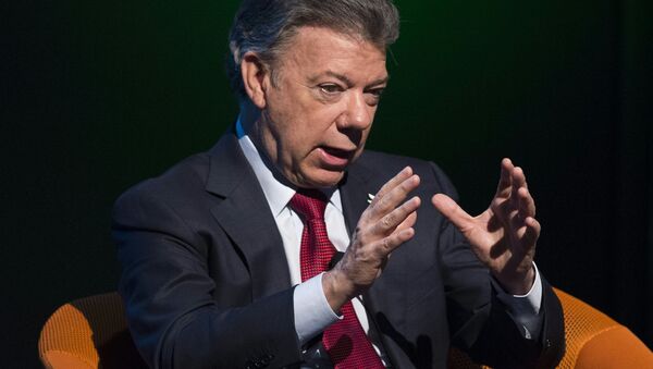 Juan Manuel Santos, presidente de Colombia - Sputnik Mundo