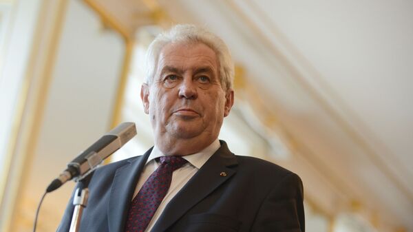 Milos Zeman, presidente de la República Checa - Sputnik Mundo