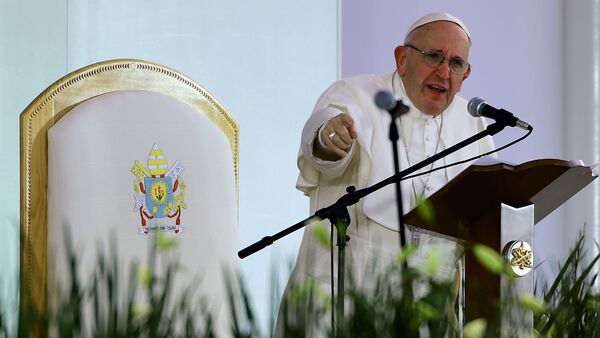 Papa Francisco en Michoacán, México - Sputnik Mundo