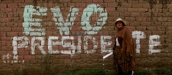 Una mujer boliviana en las afueras de La Paz, Bolivia - Sputnik Mundo