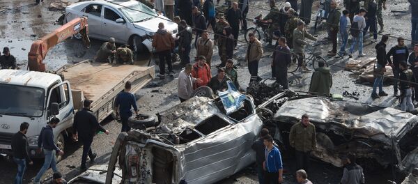 Consecuencias del atentado en Homs - Sputnik Mundo