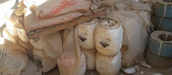 Almacén de armas químicas de Daesh en Ramadi, Irak - Sputnik Mundo