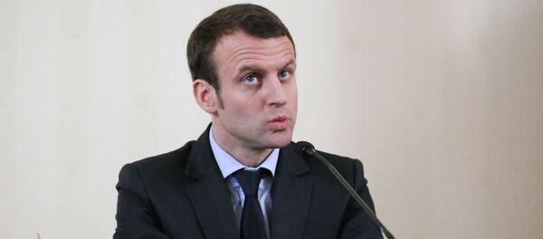 Emmanuel Macron, candidato a la Presidencia de Francia (Archivo) - Sputnik Mundo