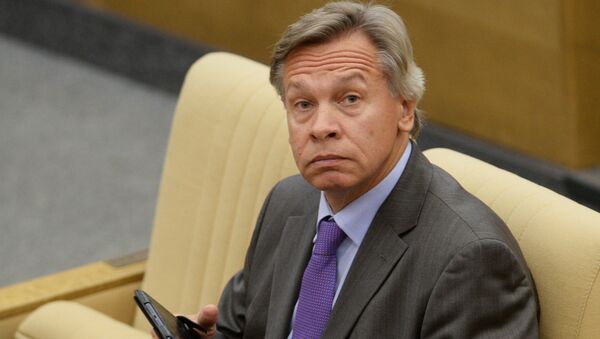 Alexéi Pushkov, jefe del Comité de Asuntos Internacionales de la Duma de Rusia - Sputnik Mundo