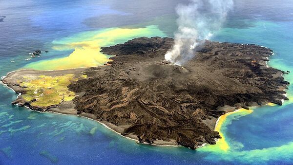 Nishinoshima from the Air Nishinoshima from the Air - Sputnik Mundo