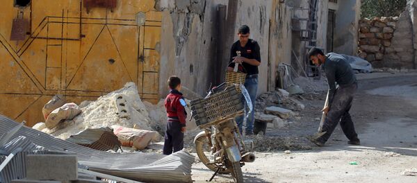 Edificios destruidos en Alepo, Siria - Sputnik Mundo