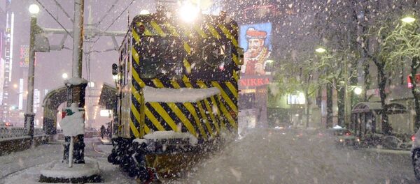 Tormenta de nieve en la isla de Hokkaido (Archivo) - Sputnik Mundo