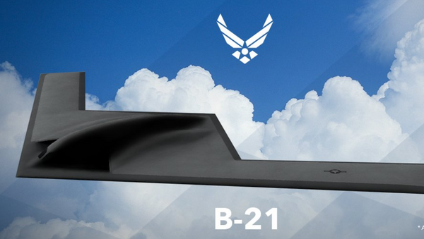 Official U.S. Air Force Artist Rendering of the Northrop Grumman B-21 Heavy Bomber - Sputnik Mundo