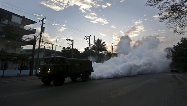 Fumigación contra el mosquito Aedes aegypti en la Habana - Sputnik Mundo