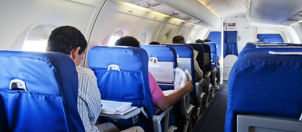 Pasajeros en un avión - Sputnik Mundo