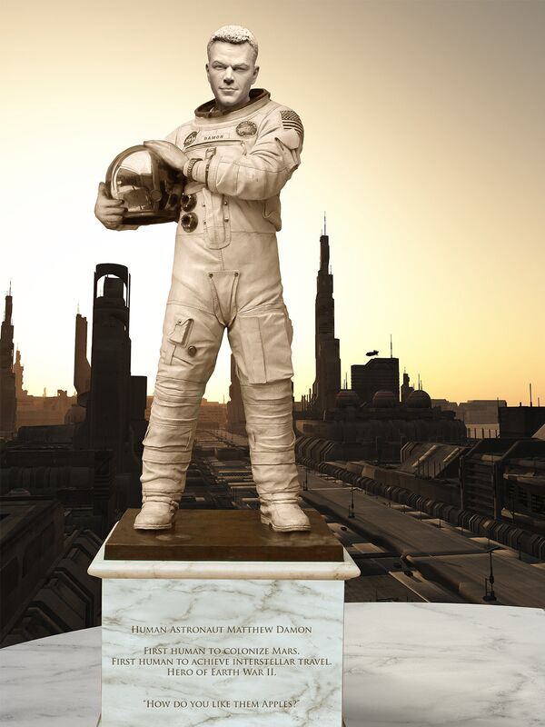 Hallan estatua de astronauta del pasado en la capital de Marte - Sputnik Mundo