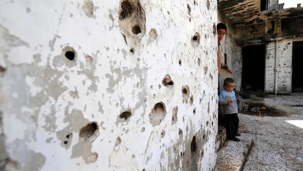 Edificio destruido en Homs, Sirian (archivo) - Sputnik Mundo