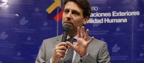 Ministro de Exteriores de Ecuador, Guillaume Long - Sputnik Mundo