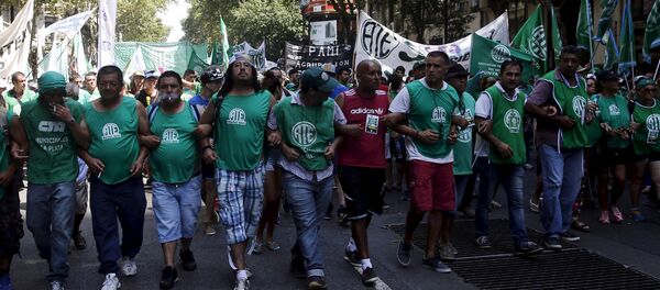 Huelga en Argentina (archivo) - Sputnik Mundo