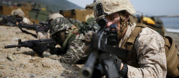 Las maniobras conjuntas de EEUU y Corea del Sur, el 7 de marzo de 2016 - Sputnik Mundo