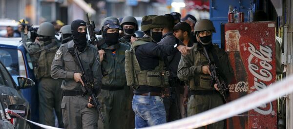 Lugar del tiroteo en Jerusalén - Sputnik Mundo