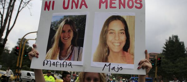 Protesta contra la discriminación y la violencia contra las mujeres en Colombia - Sputnik Mundo