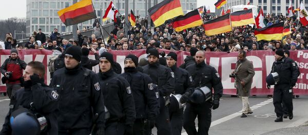 Manifestación antigubernamental en Berlín - Sputnik Mundo