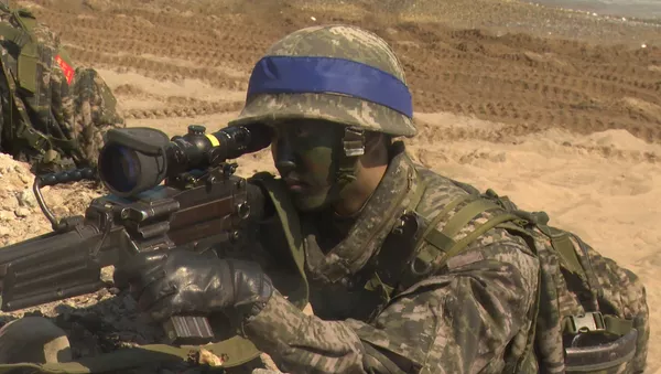 Captura de vídeo sobre los ejercicios militares conjuntos de EEUU y Corea del Sur - Sputnik Mundo