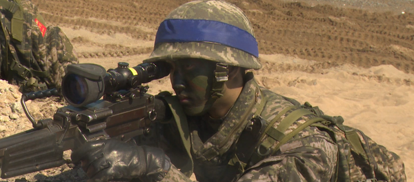 Captura de vídeo sobre los ejercicios militares conjuntos de EEUU y Corea del Sur - Sputnik Mundo