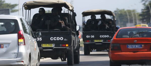 Las Fuerzas de Seguridad en el camino a Grand Bassam, el 13 de marzo de 2016 - Sputnik Mundo